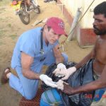 Dr. Dave David Treating Patient Sri Lanka Tsunami